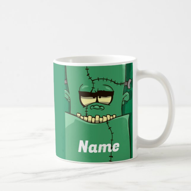 Halloween Monster Coffee Tasse, Cup Kaffeetasse (Rechts)