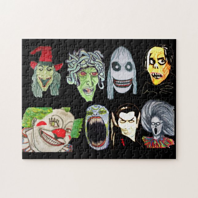 HALLOWEEN MONSTER COLLAGE PUZZLE (Horizontal)
