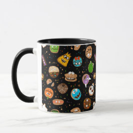 Halloween Monster Cookies lustige Gesichter Tasse