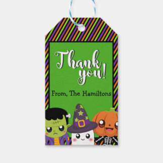 Halloween Monster Danke, Tag für Gastgeschenke Geschenkanhänger