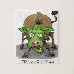 Halloween Monster Funny Cow Geschenke Puzzle