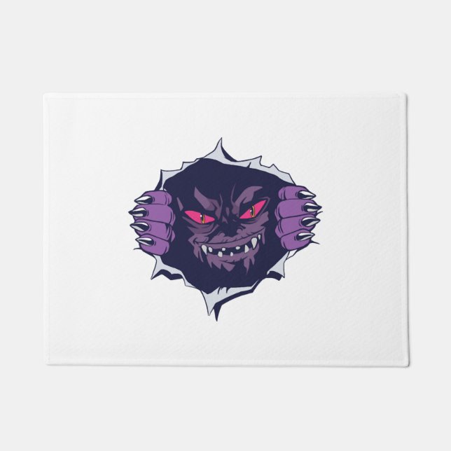 Halloween-Monster Fußmatte (Vorderseite)
