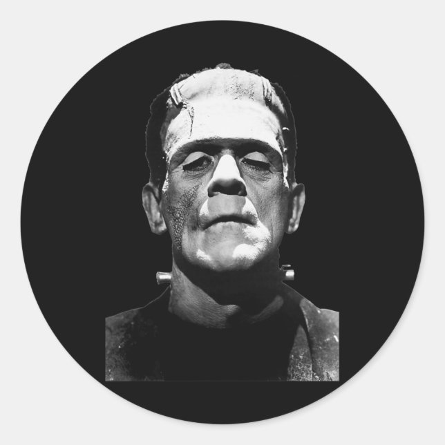 Halloween Monster Horror Movie Monster Runder Aufkleber (Vorderseite)