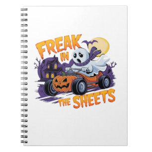 HALLOWEEN-MONSTER IM BETTLAKEN NOTIZBLOCK
