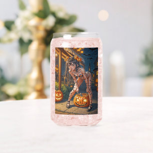 Halloween-Monster Jack-o-Lantern und Fledermaus-Vi Dosenglas