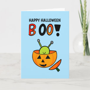 Halloween-Monster Karte