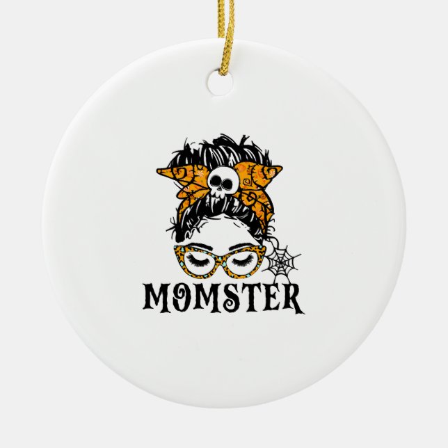 Halloween-Monster  Keramik Ornament (Vorne)
