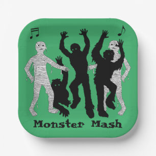 Halloween Monster Mash Dance Party Pappteller