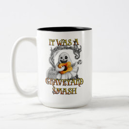 Halloween Monster Mash Ghost Graveyard Smash Zweifarbige Tasse