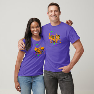 Halloween-Monster-Momster-Orange-Sprinkel-Purple T-Shirt