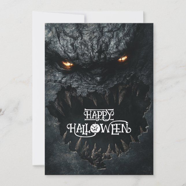 Halloween Monster Mouth Mayhem Einladung (Vorderseite)