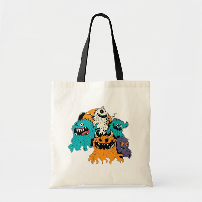 Halloween/Monster/Oktober/Herbst Tragetasche (Vorne)