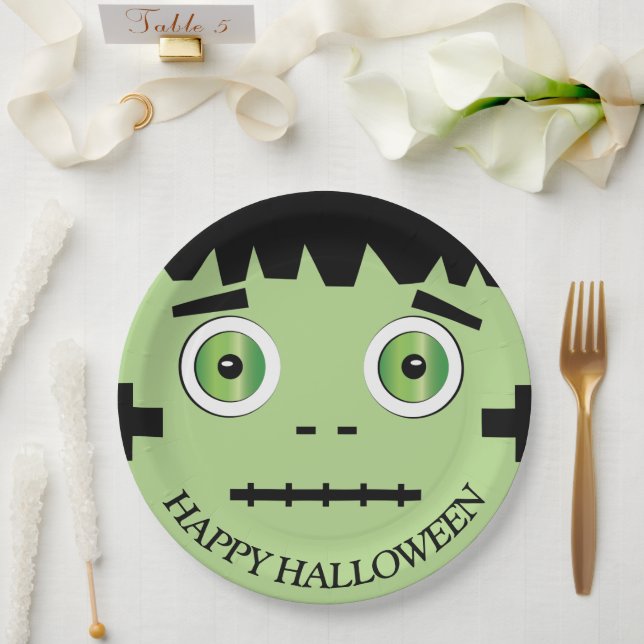Halloween-Monster-Pappteller Pappteller (Hochzeit)