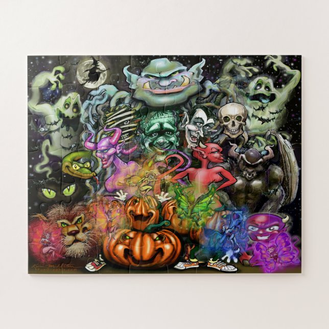 Halloween-Monster Puzzle (Horizontal)