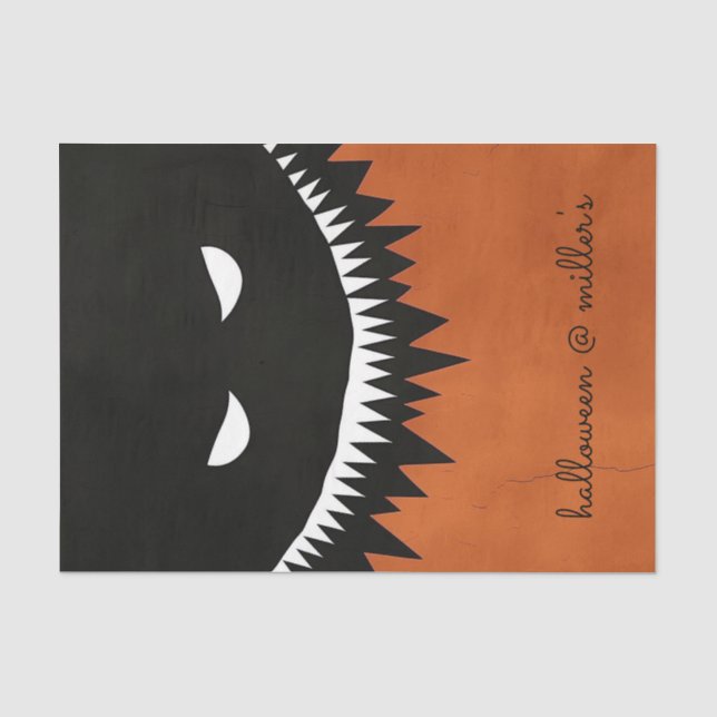 Halloween Monster Seidenpapier (Vorderseite)