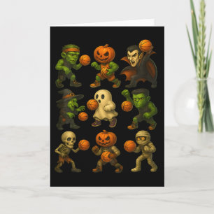 Halloween Monster Sketch Funny Costume 1 Karte