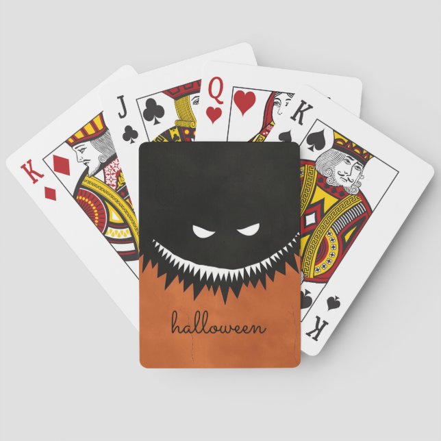 Halloween Monster Spielkarten (Rückseite)