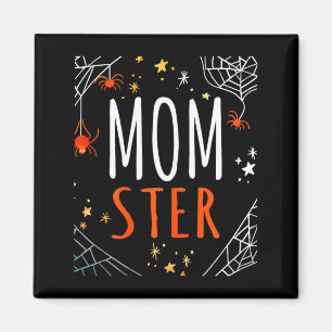 Halloween-Monster-Spinnennetz-Design Magnet