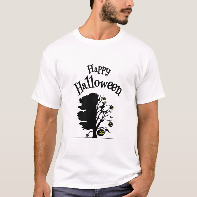 Halloween-Monster steigen aus Gräbern T-Shirt (Vorderseite)