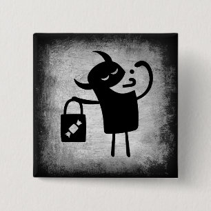 Halloween-Monster-Süßigkeiten-oder-Saures-Anstecke Button