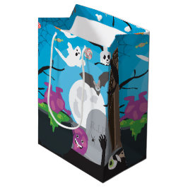 Halloween Monster Szene Mittlere Geschenktüte