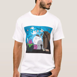 Halloween Monster Szene T-Shirt
