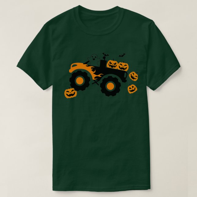 Halloween Monster Truck 1 T-Shirt (Design vorne)
