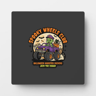 Halloween-Monster-Truck-Nacht Fotoplatte