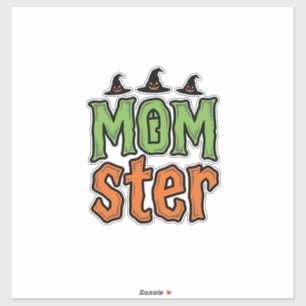 Halloween-Monster Vintage-Mom-Shirt-Design_1 Aufkleber