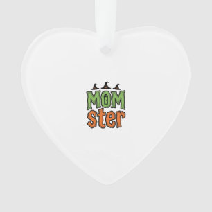 Halloween-Monster Vintage-Mom-Shirt-Design_1 Ornament