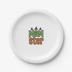 Halloween-Monster Vintage-Mom-Shirt-Design_1 Pappteller