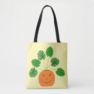 Halloween Monstera Pflanze in Pumpkin