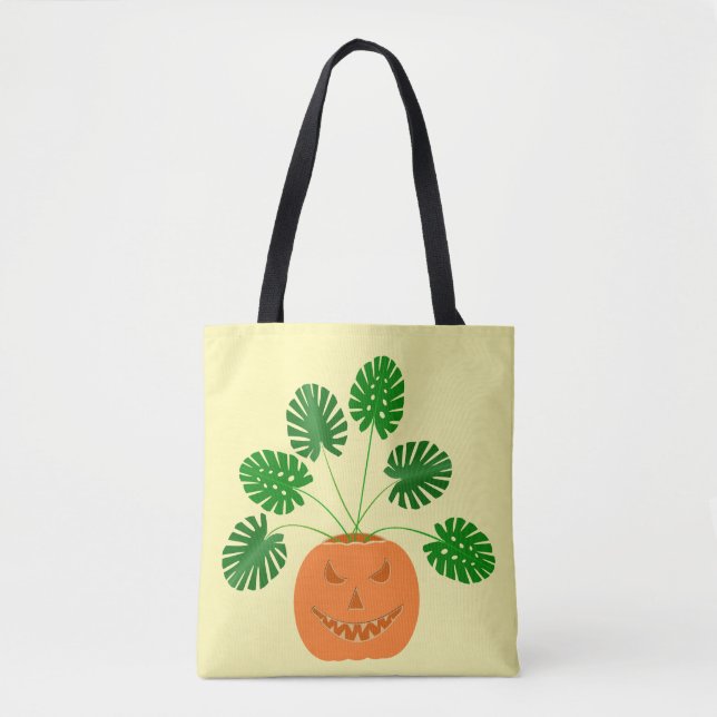 Halloween Monstera Pflanze in Pumpkin (Vorderseite)