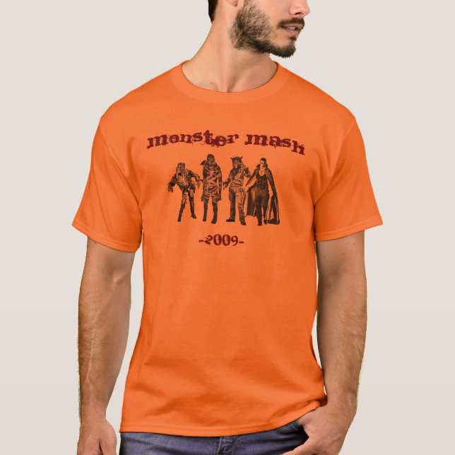 Halloween-Monsterbrei-Klassikercharaktere T-Shirt (Vorderseite)