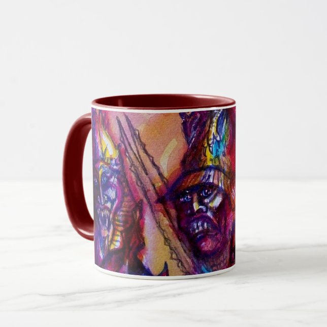 HALLOWEEN MONSTERS / ORK KRIEG Horror Rave Tasse (Vorderseite Links)