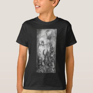 HALLOWEEN MONSTERS / ORK KRIEG Schwarz-weiße Fanta T-Shirt