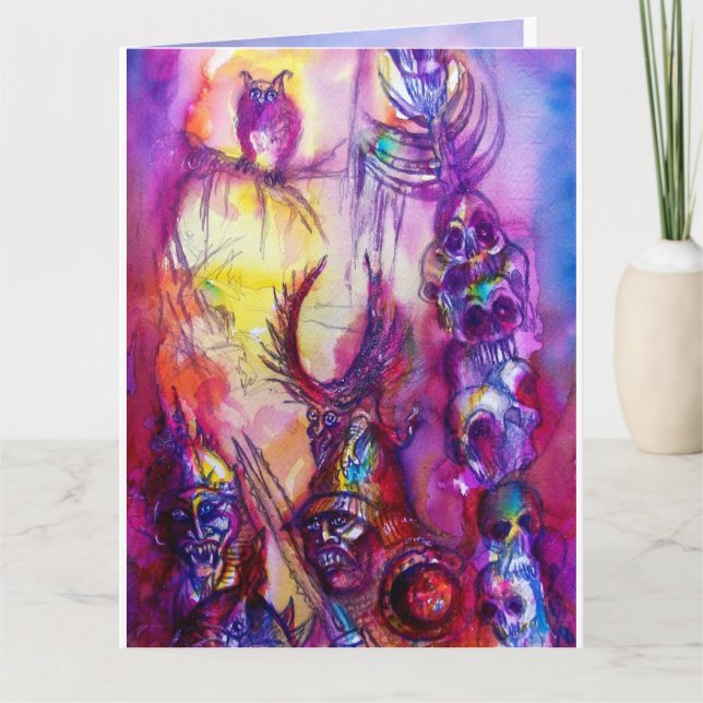 HALLOWEEN MONSTERS / ORK WAR Fantasy Karte (Vorderseite)