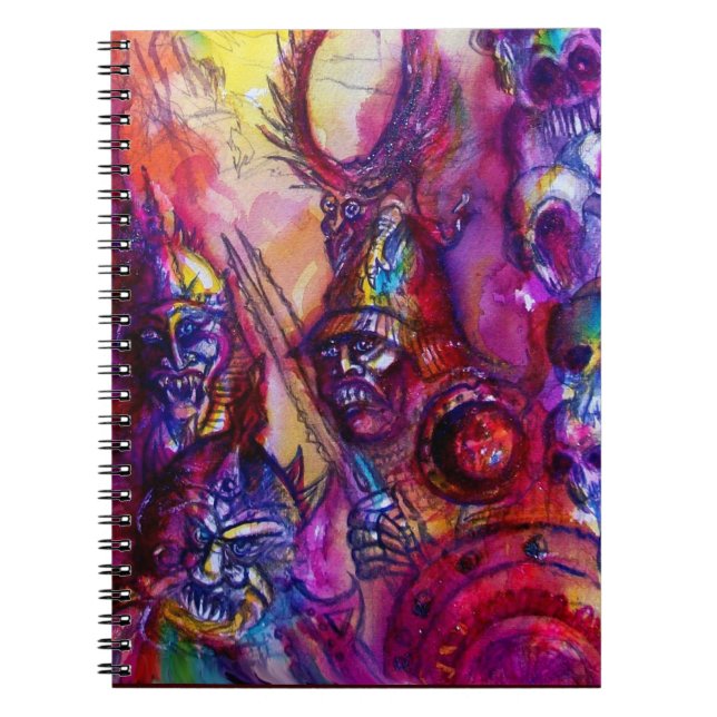 HALLOWEEN MONSTERS / ORK WAR Fantasy Notizblock (Vorderseite)