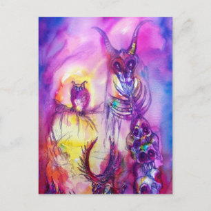 HALLOWEEN MONSTERS / ORK WAR Fantasy Postkarte