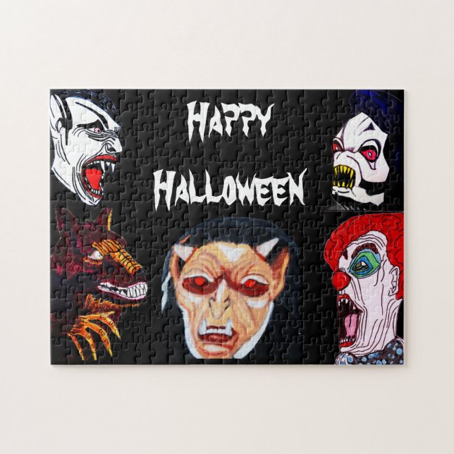 HALLOWEEN MONSTERS PUZZLE (Horizontal)