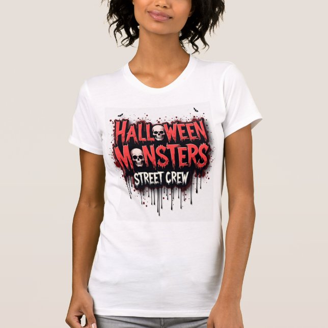 Halloween Monsters Street Crew T - Shirt (Vorderseite)