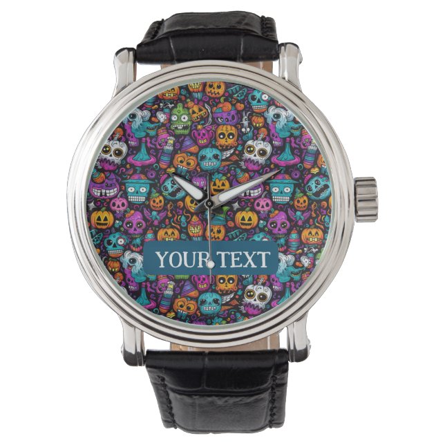 Halloween Monsters Watch Armbanduhr (Vorderseite)
