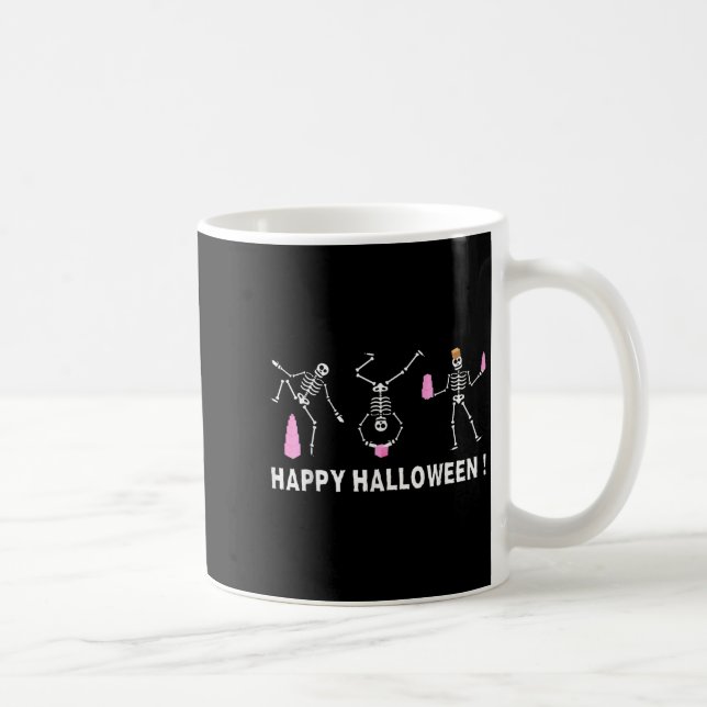 Halloween Montessori Teacher Skeleton Dancing Educ Kaffeetasse (Rechts)