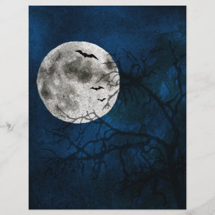 Halloween Moon & Bats-Buch