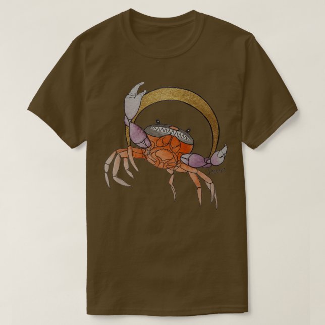 Halloween Moon Crab T-Shirt (Design vorne)