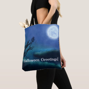 Halloween Moon in der Nacht in den Schatten von Bl