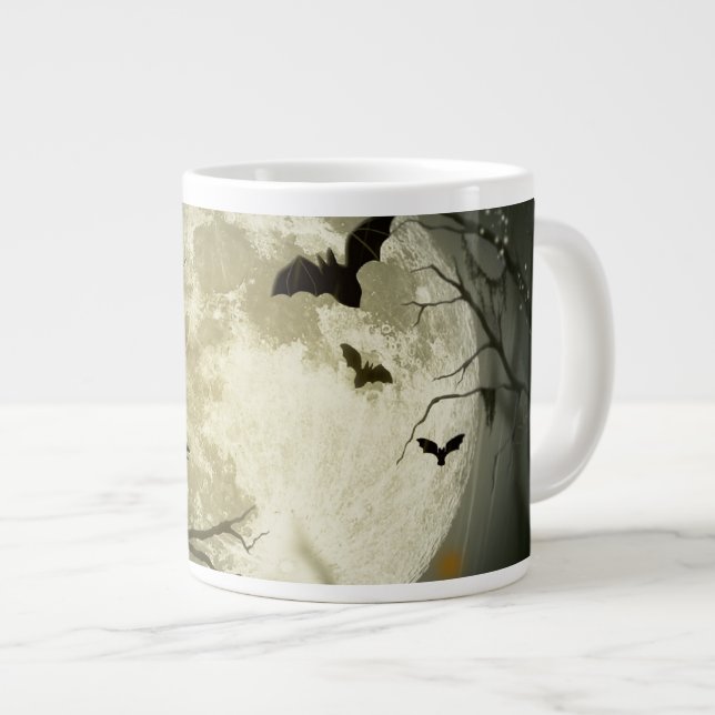 Halloween Moon Jumbo-Tasse (Vorderseite Rechts)