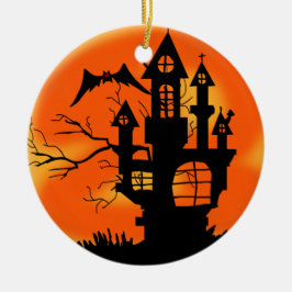 Halloween Moon Keramikornament