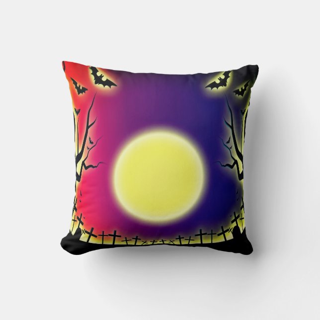 Halloween Moon Kissen (Vorderseite)