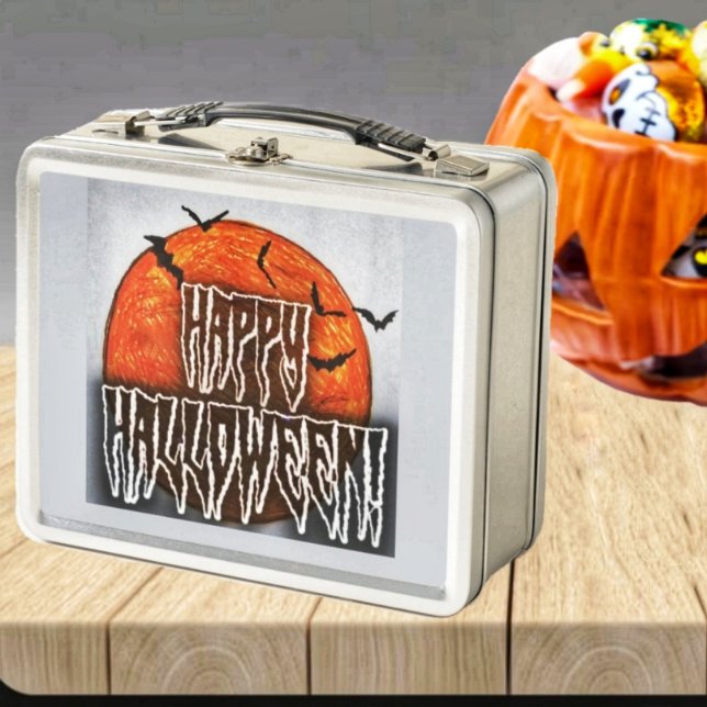 Halloween Moon-PG Metall Brotdose (Your metal lunch box should reflect the Halloween season, as well!)